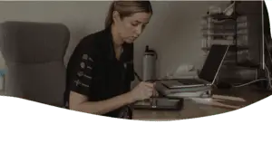 Speech Pathologist supporting a participant with communication and language development.